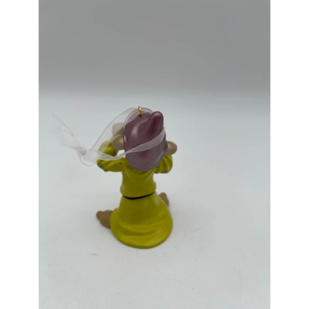Hallmark Disney Snow White Dopey Ornament 2021 Keepsake Gem Eyes Green Purple